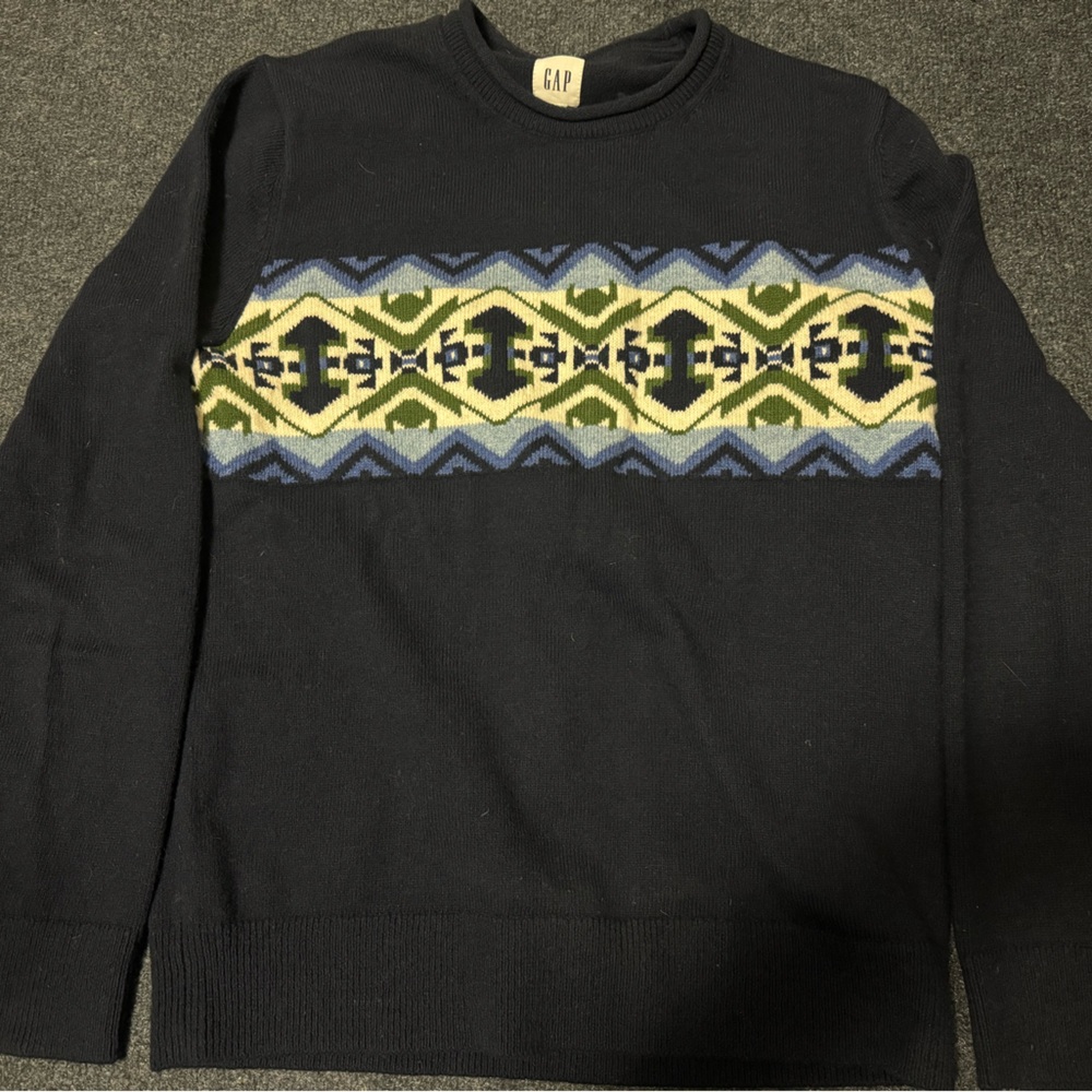 Set Of 2 GAP Men Fuzzy Crew Neck Sweater Size Xs And S